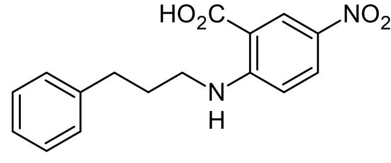 Chemical Structure - NPPB, chloride channel blocker (AB141521)