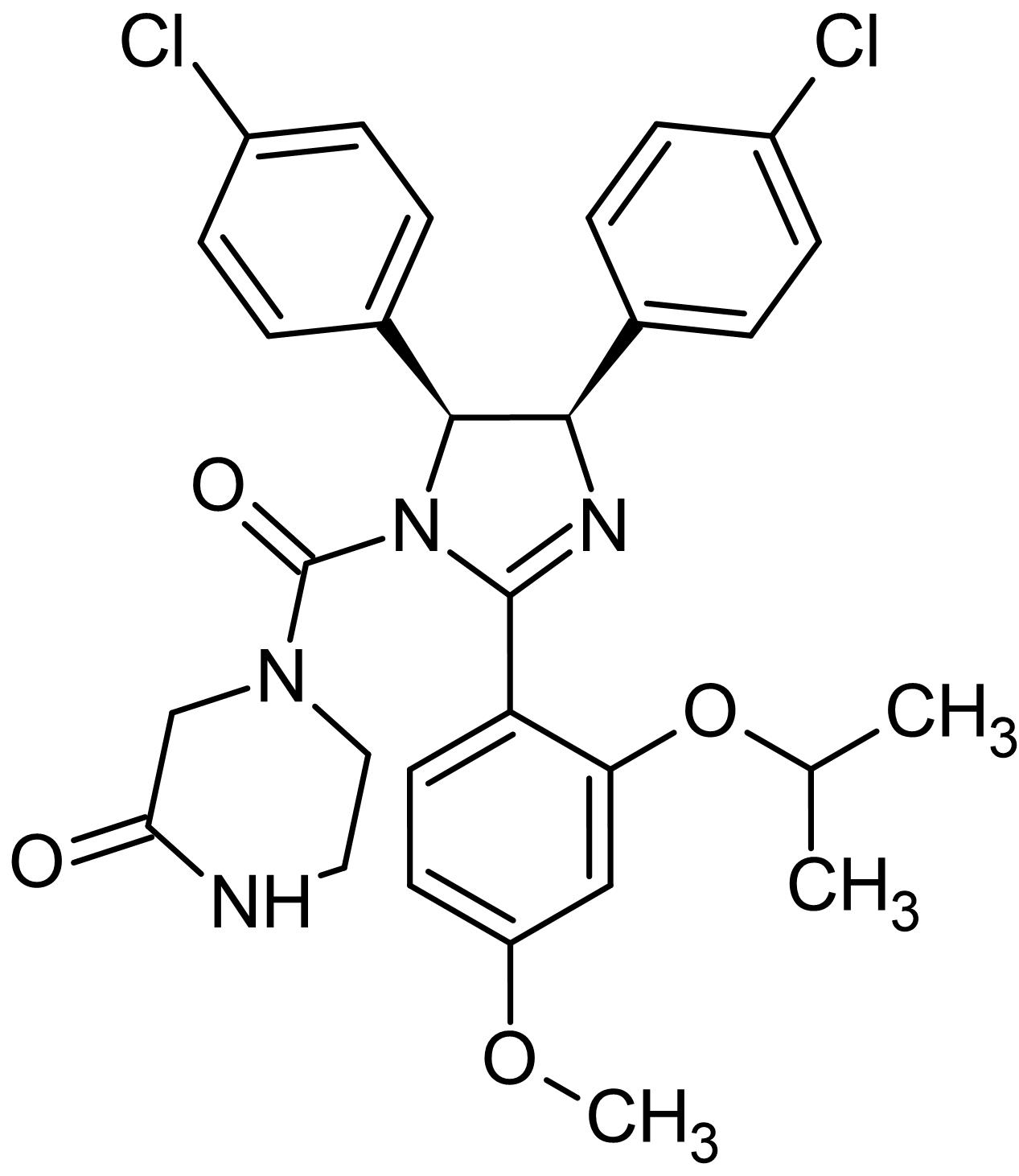 Chemical Structure - (±)-Nutlin-3, MDM2 antagonist (AB120646)
