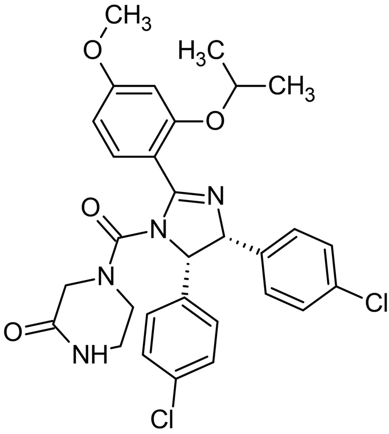 Chemical Structure - (+)-Nutlin-3, p53-MDM2 binding inhibitor (AB144426)