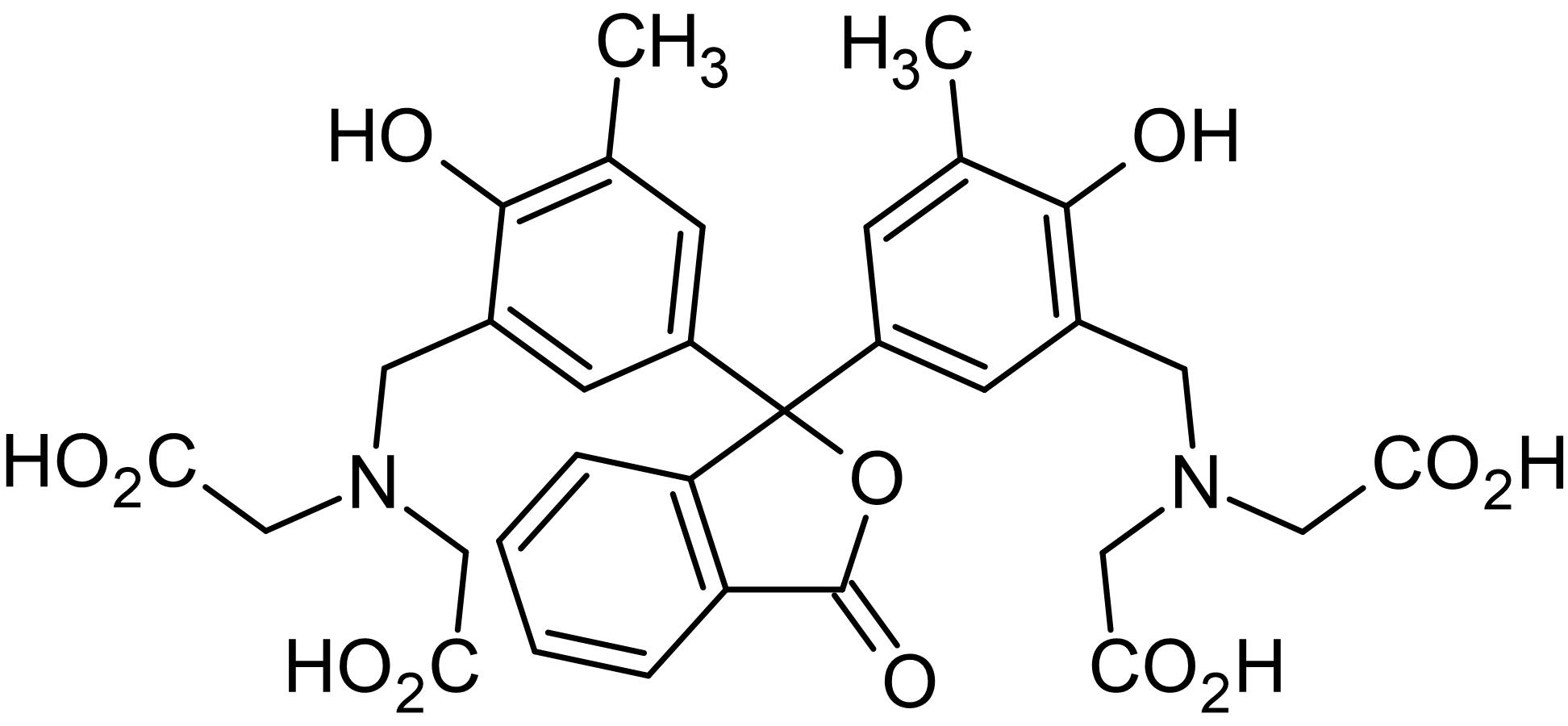 Chemical Structure - o-Cresolphthalein complexon, alkaline earth metal indicator (AB146275), expandable thumbnail