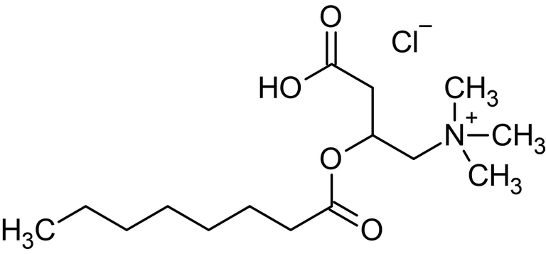 Chemical Structure - (±)-Octanoylcarnitine chloride, lipid metabolism intermediate (AB141001)