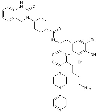 Chemical Structure - Olcegepant, CGRP antagonist (AB269696), expandable thumbnail