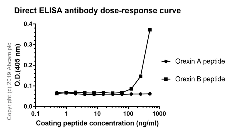 ELISA - Anti-Orexin B antibody [EPR22803-18] - BSA and Azide free (AB256513)