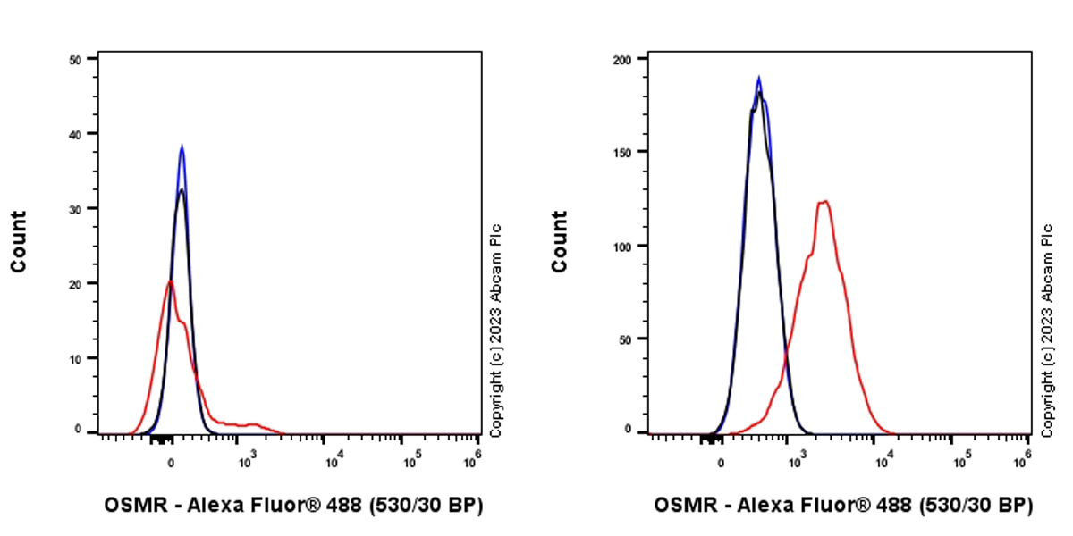 Flow Cytometry - Anti-OSMR antibody [EPR28222-64] - BSA and Azide free (AB315389), expandable thumbnail