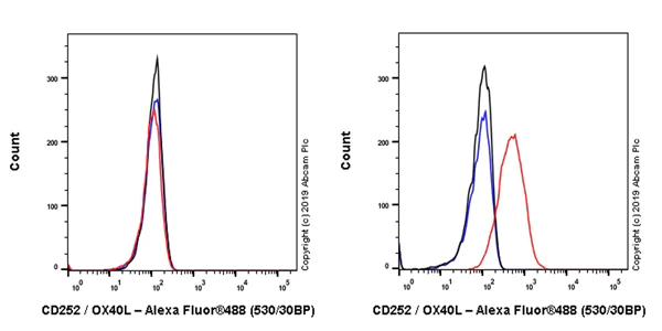 Flow Cytometry - Anti-OX40L/TNFSF4 antibody [EPR23155-317] - BSA and Azide free (AB264073)