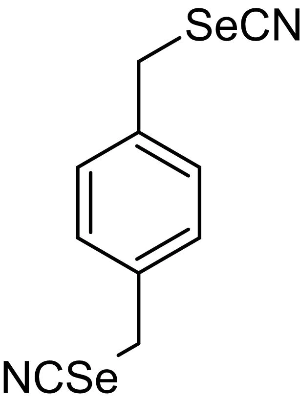 Chemical Structure - p-Xyleneselenocyanate (1,4-Phenylenebis(methylene)selenocyanate), chemopreventive agent (AB142600)