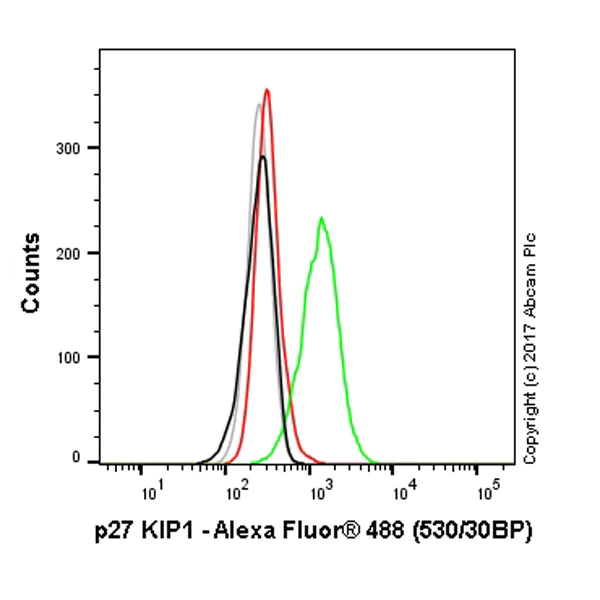Flow Cytometry (Intracellular) - Anti-p27 KIP 1 antibody [Y236] - BSA and Azide free (AB206927)
