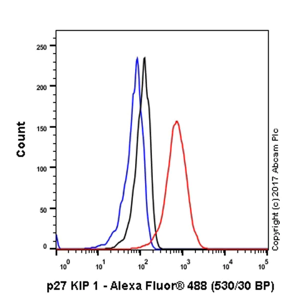 Flow Cytometry (Intracellular) - Anti-p27 KIP 1 antibody [Y236] - BSA and Azide free (AB206927)