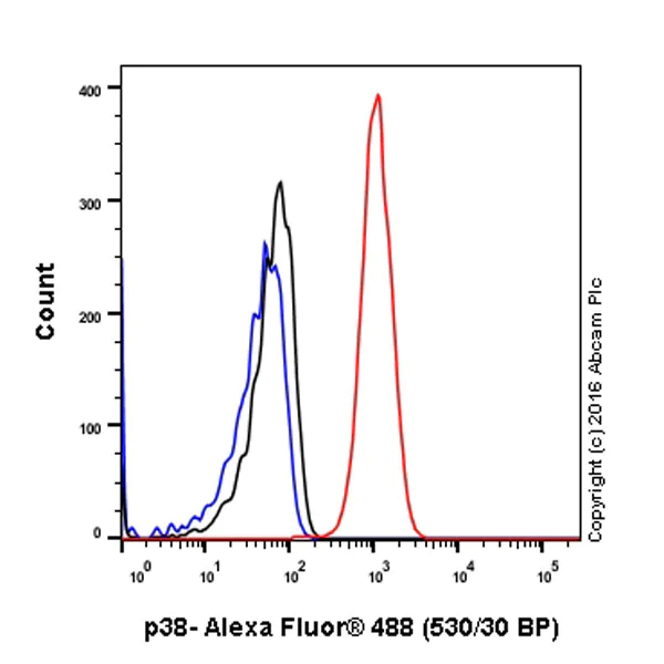 Flow Cytometry (Intracellular) - Anti-p38 alpha/MAPK14 antibody [EPR16878] (AB182453)
