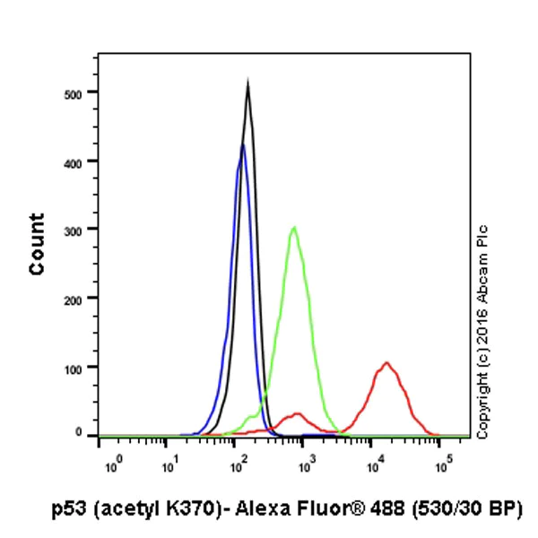 Flow Cytometry (Intracellular) - Anti-p53 (acetyl K370) antibody [EPR17496] - BSA and Azide free (AB240273)