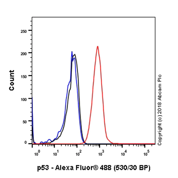 Flow Cytometry (Intracellular) - Anti-p53 antibody [SP5] - BSA and Azide free (AB242379)
