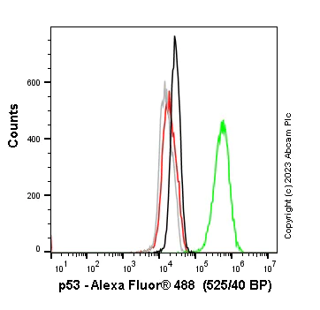 Flow Cytometry (Intracellular) - Anti-p53 antibody [Y5] - BSA and Azide free (AB219731)
