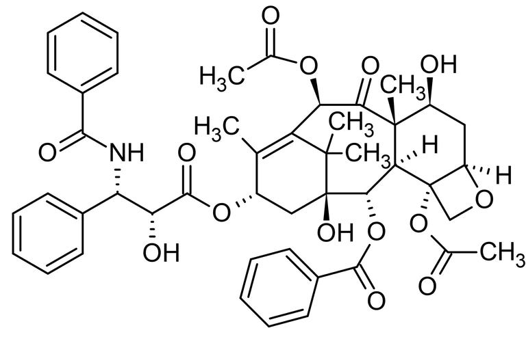 Chemical Structure - Paclitaxel, Anticancer agent (AB120143)