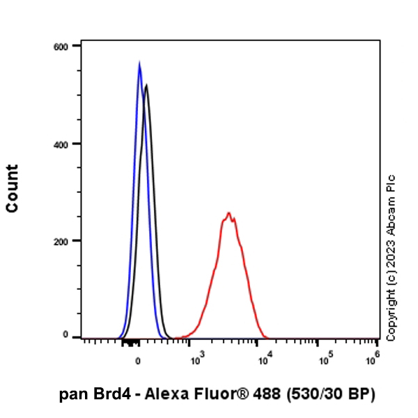 Flow Cytometry (Intracellular) - Anti-pan Brd4 antibody [EPR25424-71] - BSA and Azide free (ab314433), expandable thumbnail