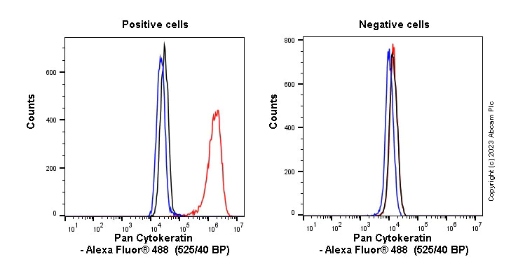 Flow Cytometry (Intracellular) - Anti-pan Cytokeratin antibody [C-11] - BSA and Azide free (AB264485)