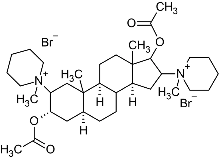 Chemical Structure - Pancuronium dibromide, Competitive nicotinic acetylcholine receptor antagonist (AB120535)