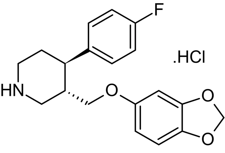 Chemical Structure - Paroxetine hydrochloride, 5-HT uptake inhibitor (AB120069)