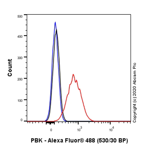 Flow Cytometry (Intracellular) - Anti-PBK/SPK antibody [31/PBK] - BSA and Azide free (AB280216)