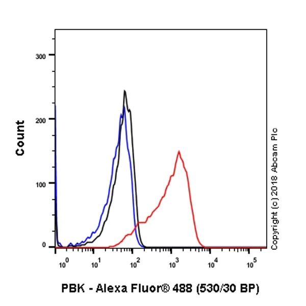 Flow Cytometry (Intracellular) - Anti-PBK/SPK antibody [EPR21983] - BSA and Azide free (AB239760)
