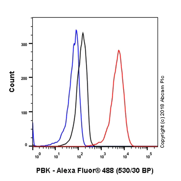 Flow Cytometry (Intracellular) - Anti-PBK/SPK antibody [EPR21983] - BSA and Azide free (AB239760)