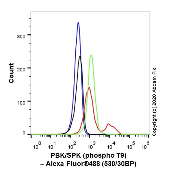 Flow Cytometry (Intracellular) - Anti-PBK/SPK (phospho T9) antibody [EPR2475(N)] - BSA and Azide free (AB250790), expandable thumbnail