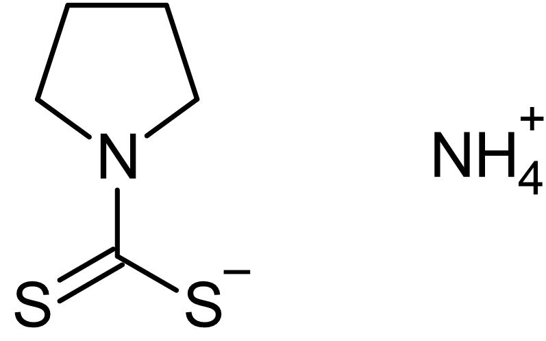 Chemical Structure - PDTC (Ammonium pyrrolidinedithiocarbamate), NF-kappaB inhibitor antioxidant (AB141406), expandable thumbnail