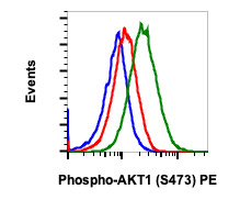 Flow Cytometry - PE Anti-AKT1 (phospho S473) antibody [AktS473-B9] (AB278560), expandable thumbnail