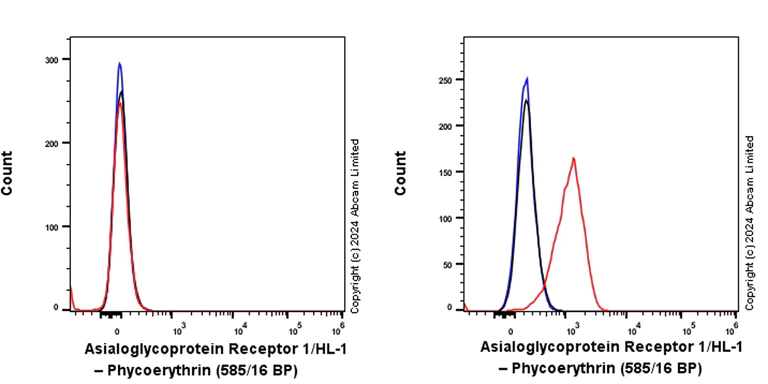 Flow Cytometry - PE Anti-Asialoglycoprotein Receptor 1/HL-1 antibody [EPR22642-17] (AB322528)