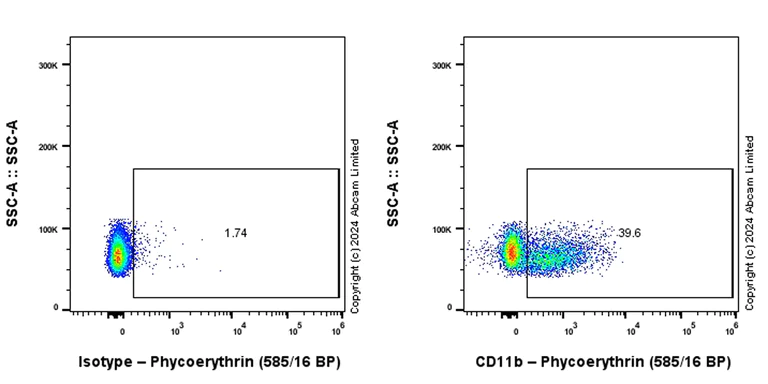 Flow Cytometry - PE Anti-CD11b antibody [M1/70] (AB322448)