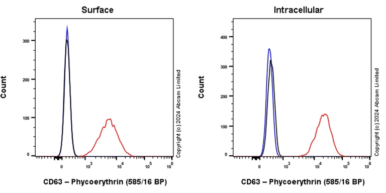 Flow Cytometry (Intracellular) - PE Anti-CD63 antibody [EPR22458-280] (AB322527)