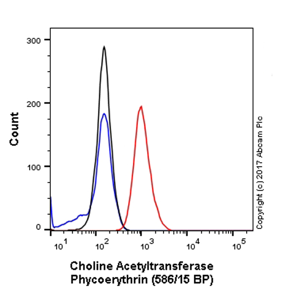 Flow Cytometry (Intracellular) - PE Anti-Choline Acetyltransferase antibody [EPR13024(B)] (AB224000), expandable thumbnail