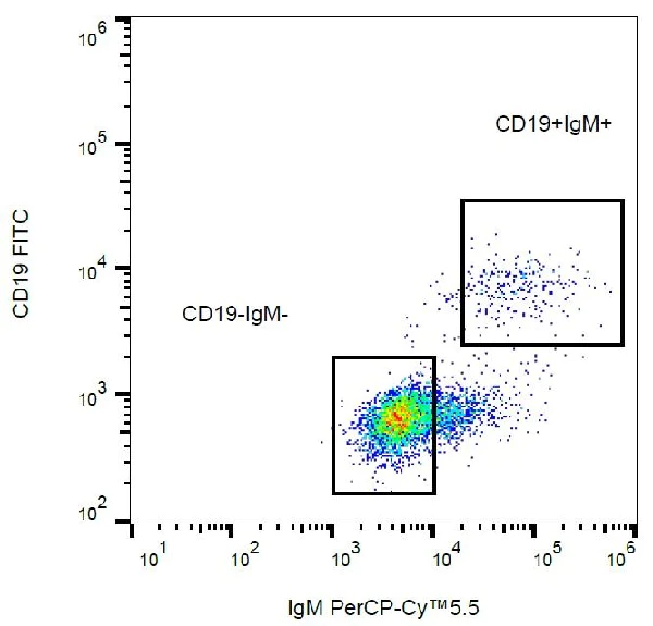 Flow Cytometry - PE/Cy5® Anti-IgM antibody [CH2] (AB239259)