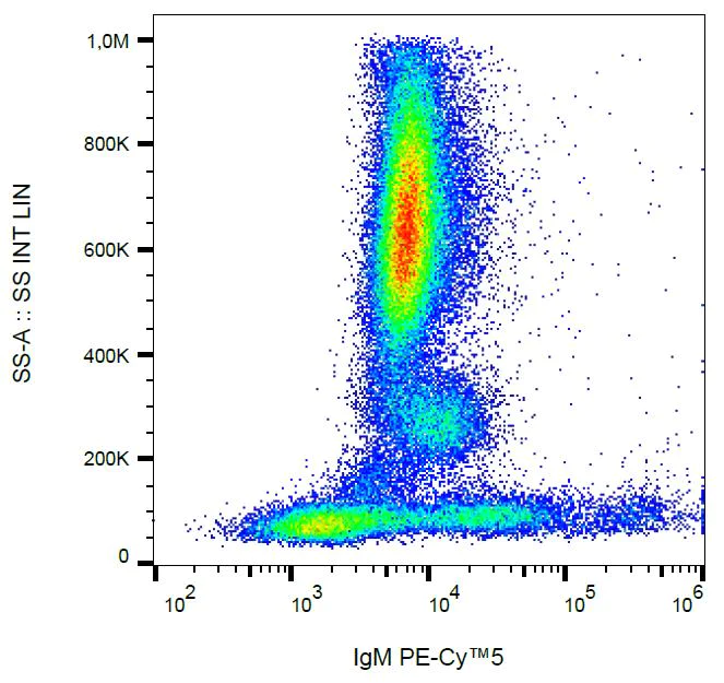 Flow Cytometry - PE/Cy5® Anti-IgM antibody [CH2] (AB239259)