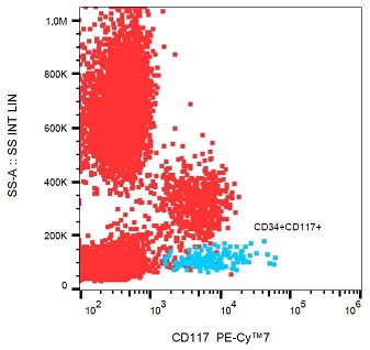 Flow Cytometry - PE/Cy7® Anti-c-Kit antibody [104D2] (AB233584), expandable thumbnail