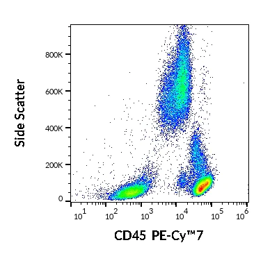 Flow Cytometry - PE/Cy7® Anti-CD45 antibody [2D1] (AB269298)