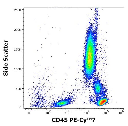 Flow Cytometry - PE/Cy7® Anti-CD45 antibody [MEM-28] (AB239317), expandable thumbnail