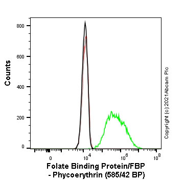 Flow Cytometry - PE Anti-Folate Binding Protein/FBP antibody [EPR23387-276] (AB275200)