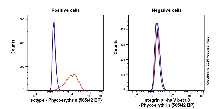 Flow Cytometry - PE Anti-Integrin alpha V beta 3 antibody [LM609] (AB325094)