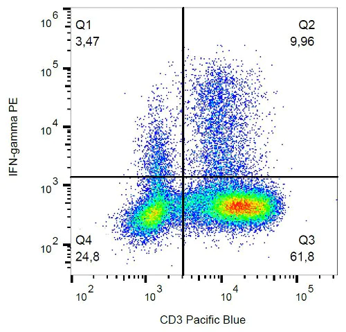 Flow Cytometry (Intracellular) - PE Anti-Interferon gamma antibody [4S.B3] (AB178447)