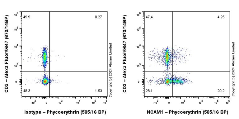 Flow Cytometry - PE Anti-NCAM1 antibody [EPR26939-108] (AB322667)