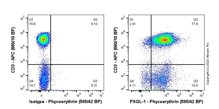 Flow Cytometry - PE Anti-PSGL-1 antibody [EPR22504-36] (AB313758), expandable thumbnail