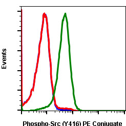 Flow Cytometry - PE Anti-Src (phospho Y416) antibody [SrcY416-C4] (AB278694), expandable thumbnail