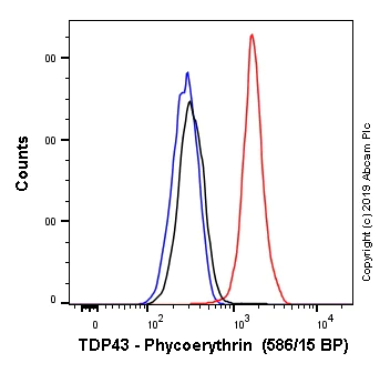 Flow Cytometry (Intracellular) - PE Anti-TDP43 antibody [EPR18554] (AB237272)
