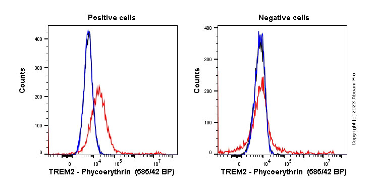 Flow Cytometry - PE Anti-TREM2 antibody [EPR23177-106] (AB313953), expandable thumbnail