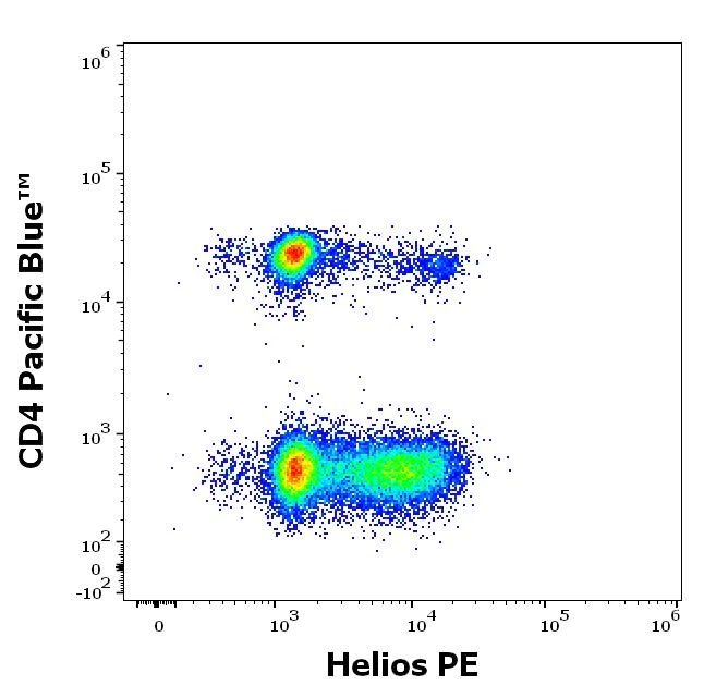 Flow Cytometry - PE Anti-ZNFN1A2/HELIOS antibody [22F6] (AB199397)