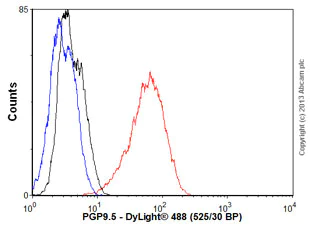 Flow Cytometry - Anti-PGP9.5 antibody [BH7] - Neuronal Marker (AB72911)