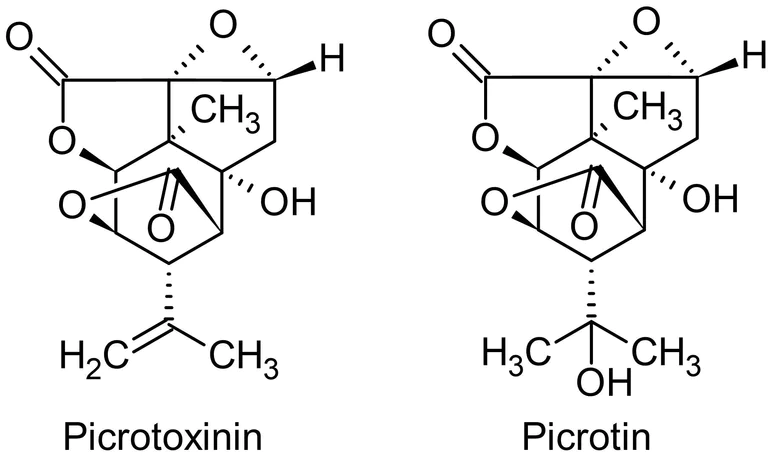 Chemical Structure - Picrotoxin, GABAA antagonist (AB120315)