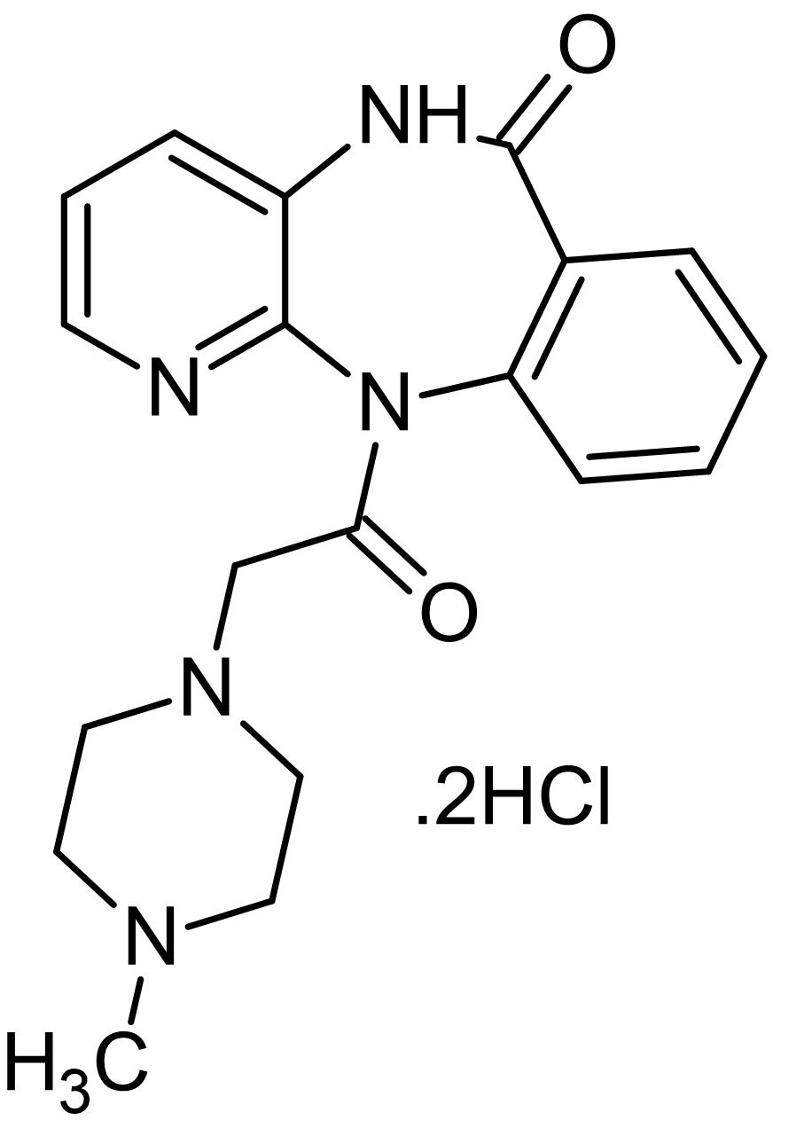 Chemical Structure - Pirenzepine dihydrochloride, M1 antagonist (AB120153)