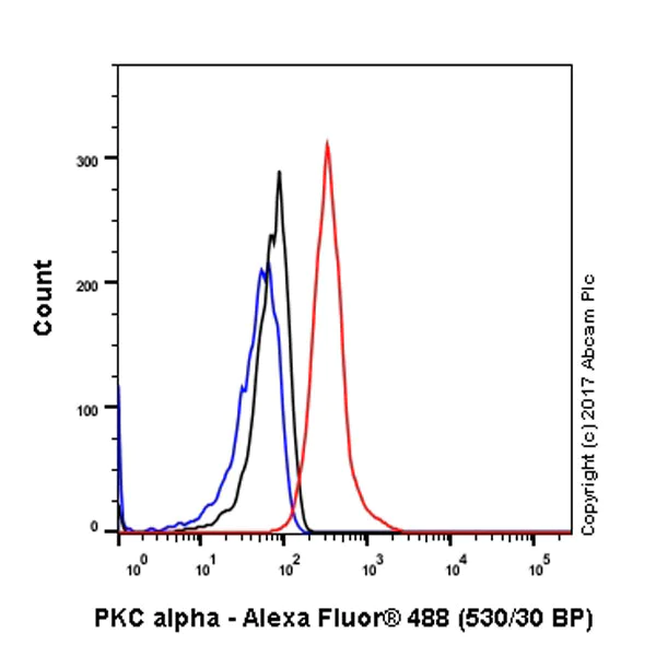 Flow Cytometry (Intracellular) - Anti-PKC alpha antibody [Y124] (AB32376)