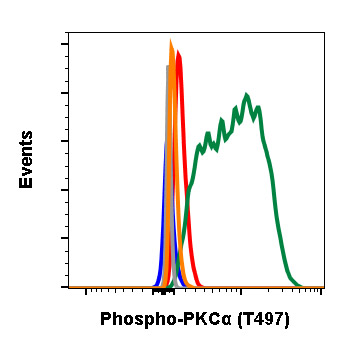 Flow Cytometry - Anti-PKC alpha (phospho T497) antibody [PKCaT497-F1] (AB278608), expandable thumbnail